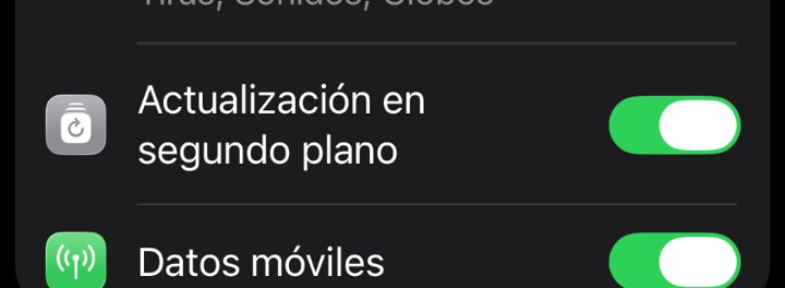 Actualización en segundo plano activada para INWOUT en iPhone