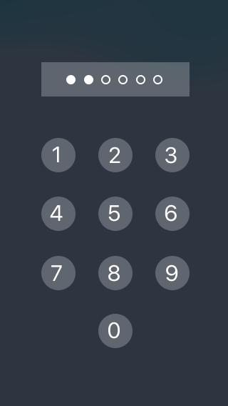 Teclado numérico móvil