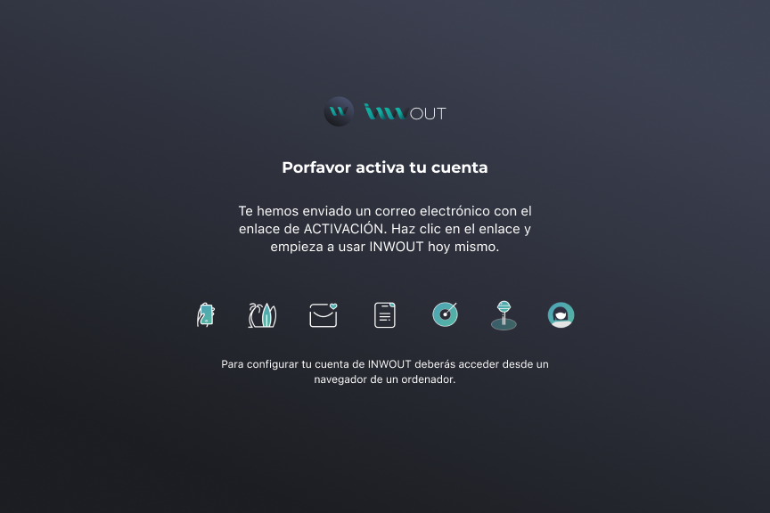 Por favor activa tu cuenta